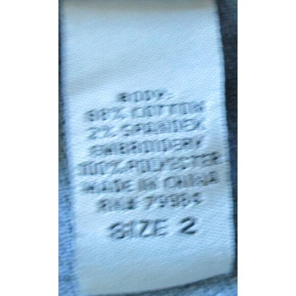 Chico's Women's Sleeveless Blue Jean Button Front Embroidered Jacket Size Lg. - Picture 9 of 10